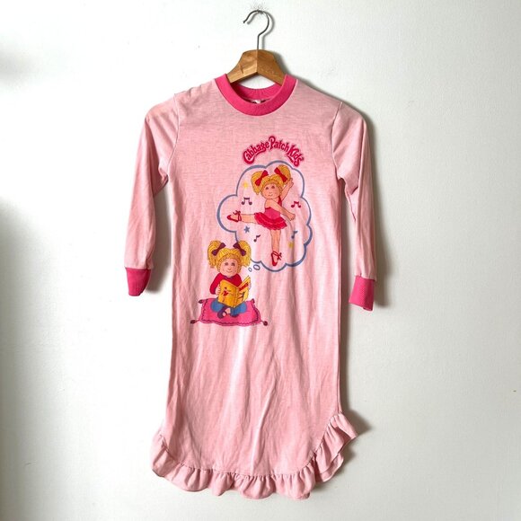 Vintage 1984 Cabbage Patch Kids Pink Nightgown Girl's Size 8 - Picture 1 of 8
